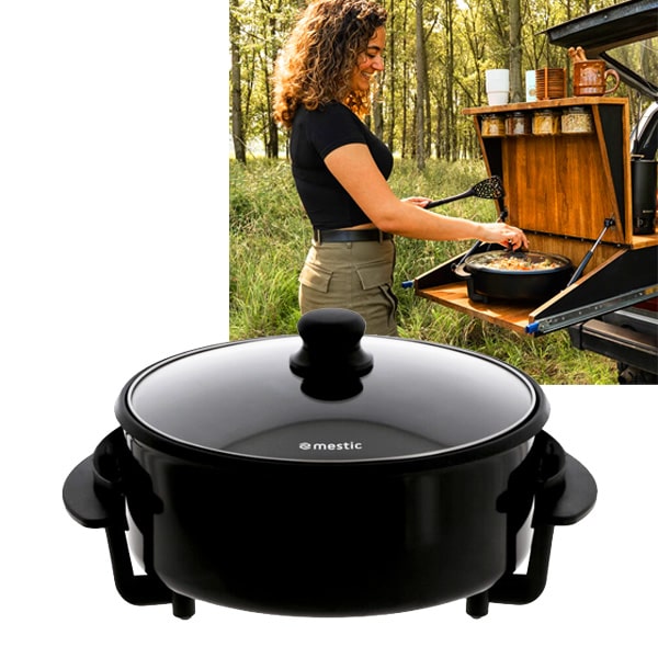 Mestic MEG-300 Elektrische Bratpfanne, 230V, Ø30cm