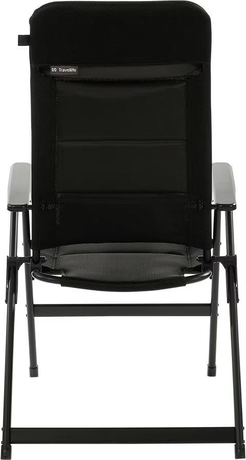 Travellife Barletta Comfort Campingstuhl, schwarz, Gr. L