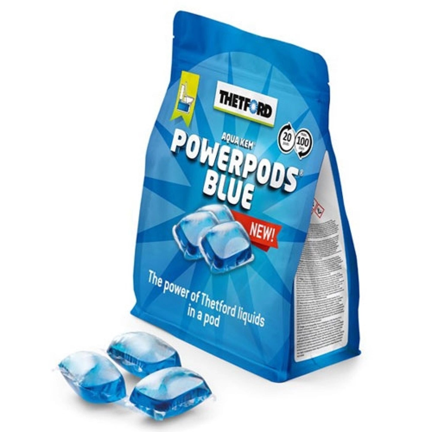 Thetford Aqua Kem PowerPods Blue – Karton mit 10 Packungen
