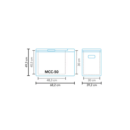 MESTIC MCC-50 Kompressor Kühlbox 12/24/230 V 50 L Showroom-Modell