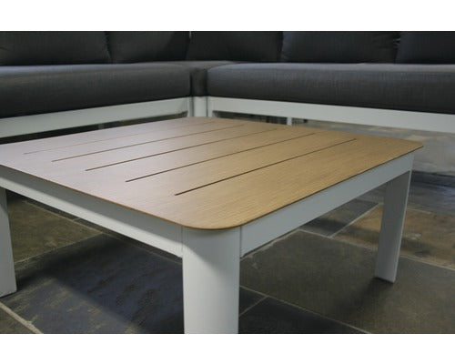 Loungeset Lotus Aluminium 4-Sitzer 4-teilig anthrazit inkl. Sitzk